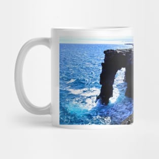 Rugged Kona Sea Arches along the Coast of Hawaii Mug